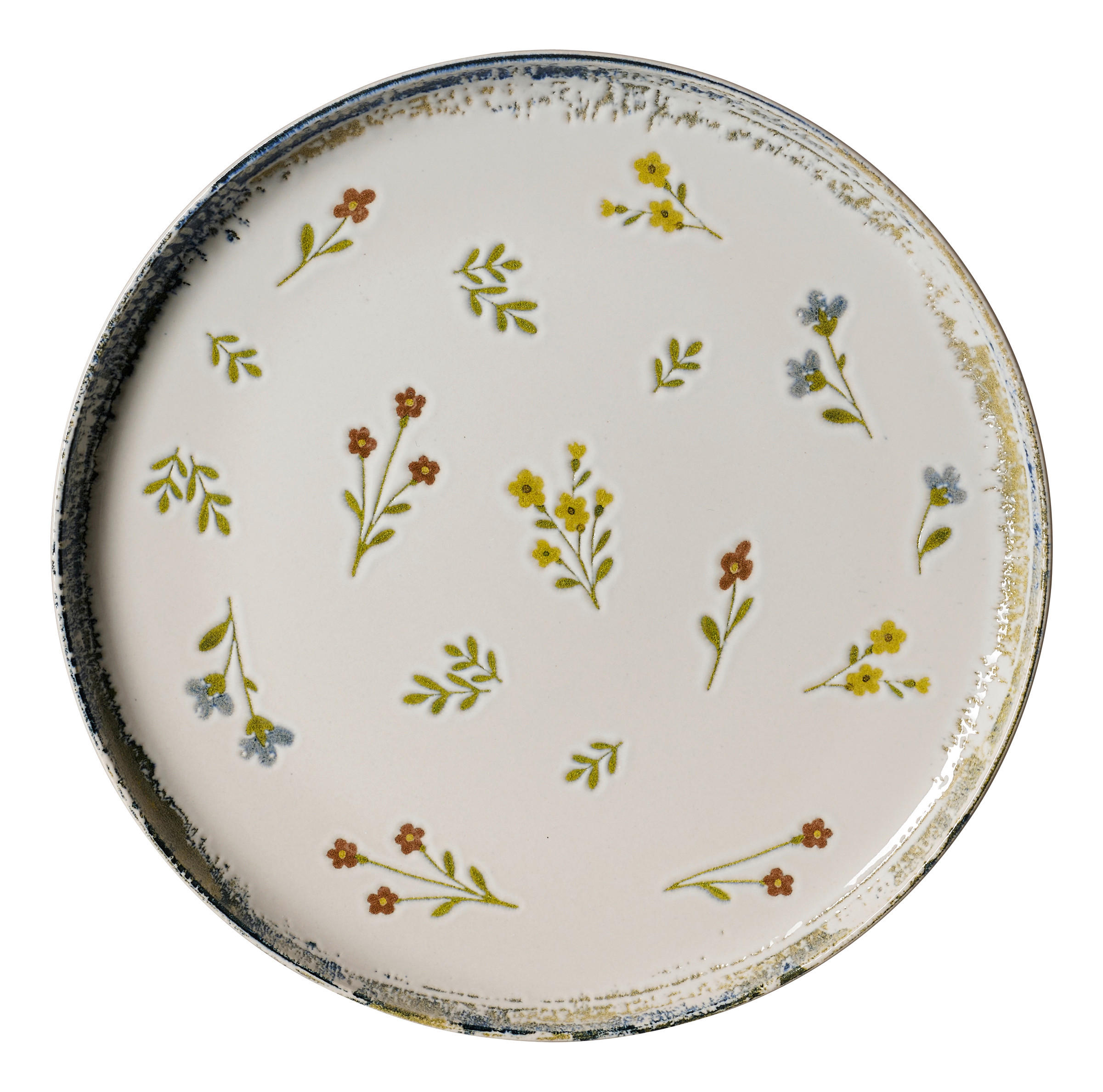 SPEISETELLER Creme, Multicolor 26,5/3 cm Viola  - Multicolor/Creme, ROMANTIK / LANDHAUS, Keramik (26,5/3cm) - Ritzenhoff Breker