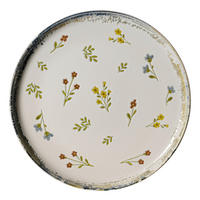 SPEISETELLER Creme, Multicolor 26,5/3 cm Viola  - Multicolor/Creme, ROMANTIK / LANDHAUS, Keramik (26,5/3cm) - Ritzenhoff Breker