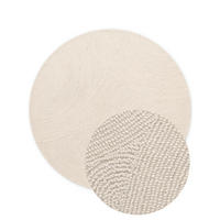 WOLLTEPPICH Wohnzimmer 200 cm Calmio Creme rund  - Creme, Basics, Textil (200cm) - Hanse Home
