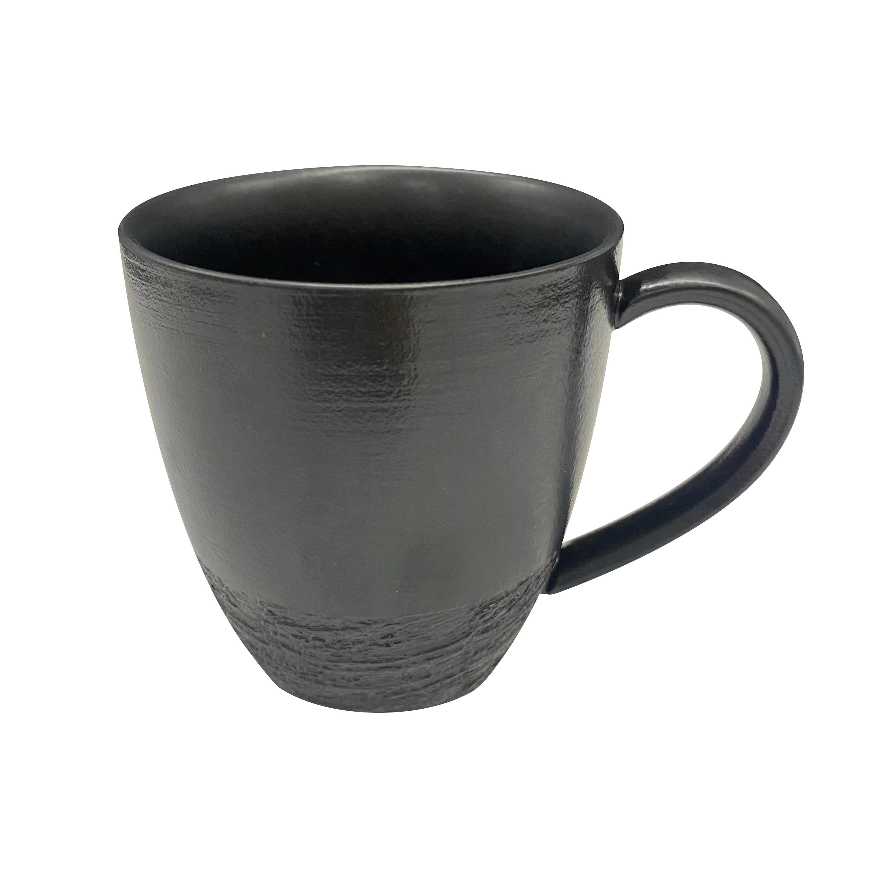 CANĂ PENTRU CAFEA 340 ml  - negru, Design, ceramică (340ml) - Novel