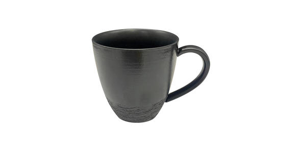 KAFFEEBECHER Black Rock 340 ml - Schwarz, Design, Keramik (340ml) - Novel