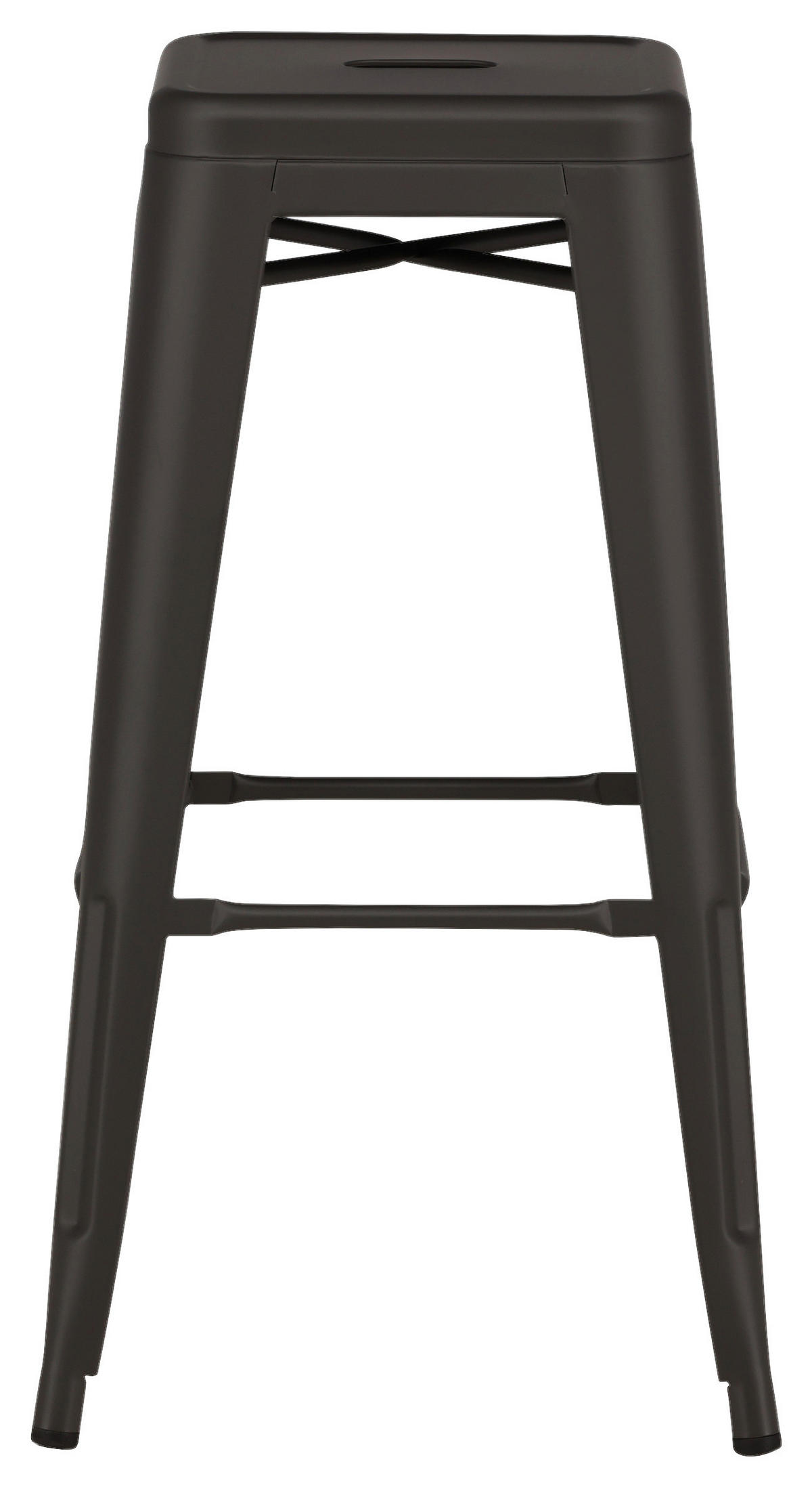 BARHOCKER-SET in Dunkelgrau  - Dunkelgrau, Design, Metall (43/76/43cm) - Livetastic