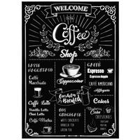 VÄGGDEKALER 50/70 cm     - vit/svart, Basics, plast (50/70cm) - Komar