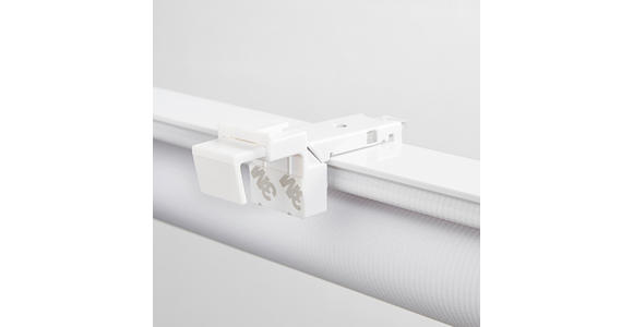 DOPPELROLLO 80/160 cm  - Transparent/Weiß, Basics, Textil (80/160cm) - Boxxx