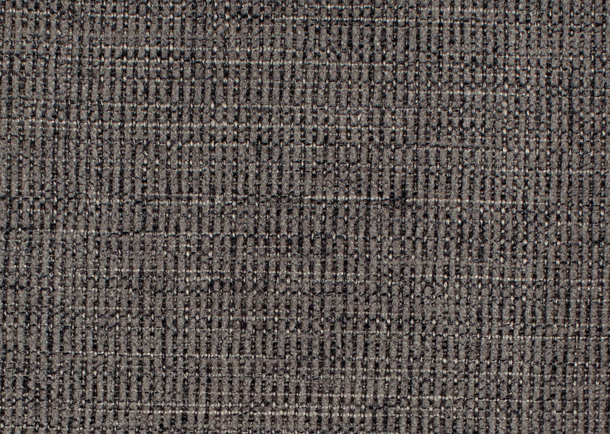 HOCKER Textil Dunkelbraun  - Dunkelbraun/Alufarben, Konventionell, Textil/Metall (67/44/58cm) - Beldomo Comfort