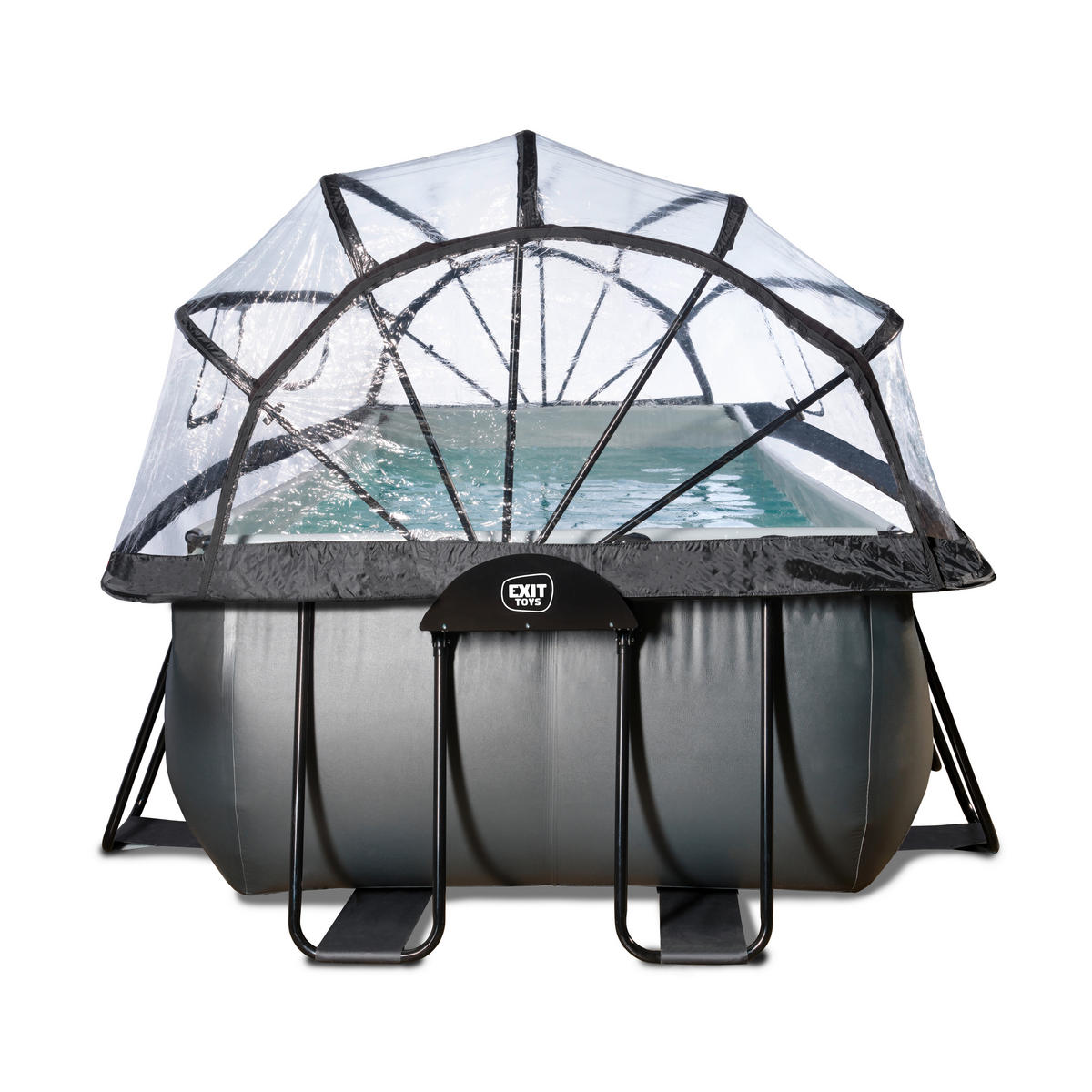 POOL SET 610/320/100 cm  - svart, Klassisk, plast (610/320/100cm) - EXIT Toys