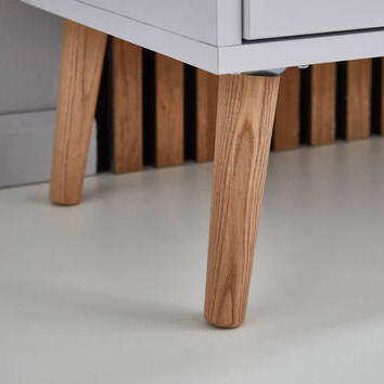 KOMODA, bílá, dub artisan, vysoce lesklá bílá, 105,5/86/33 cm - bílá/dub artisan, Moderní, dřevo/kompozitní dřevo (105,5/86/33cm) - MID.YOU