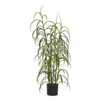 KUNSTPFLANZE Zyperngras  - Schwarz/Grün, Basics, Kunststoff (36/89/36cm)