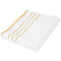 KÉZTÖRLŐ 50/90 cm sárga, fehér  - sárga/fehér, Konventionell, textil (50/90cm) - Esposa