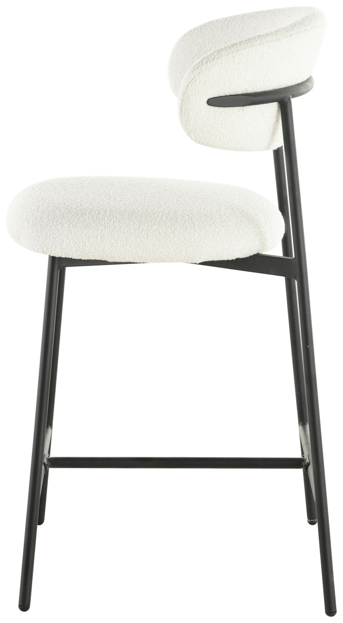 BAROVÁ ŽIDLE, bílá - bílá/černá, Lifestyle, kov/dřevo (53/104/54cm) - Livetastic