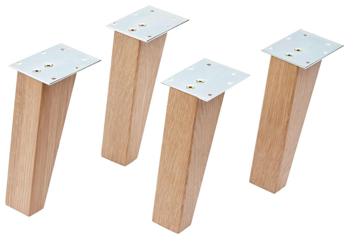 FUßSET   - Eichefarben, MODERN, Holz - MID.YOU