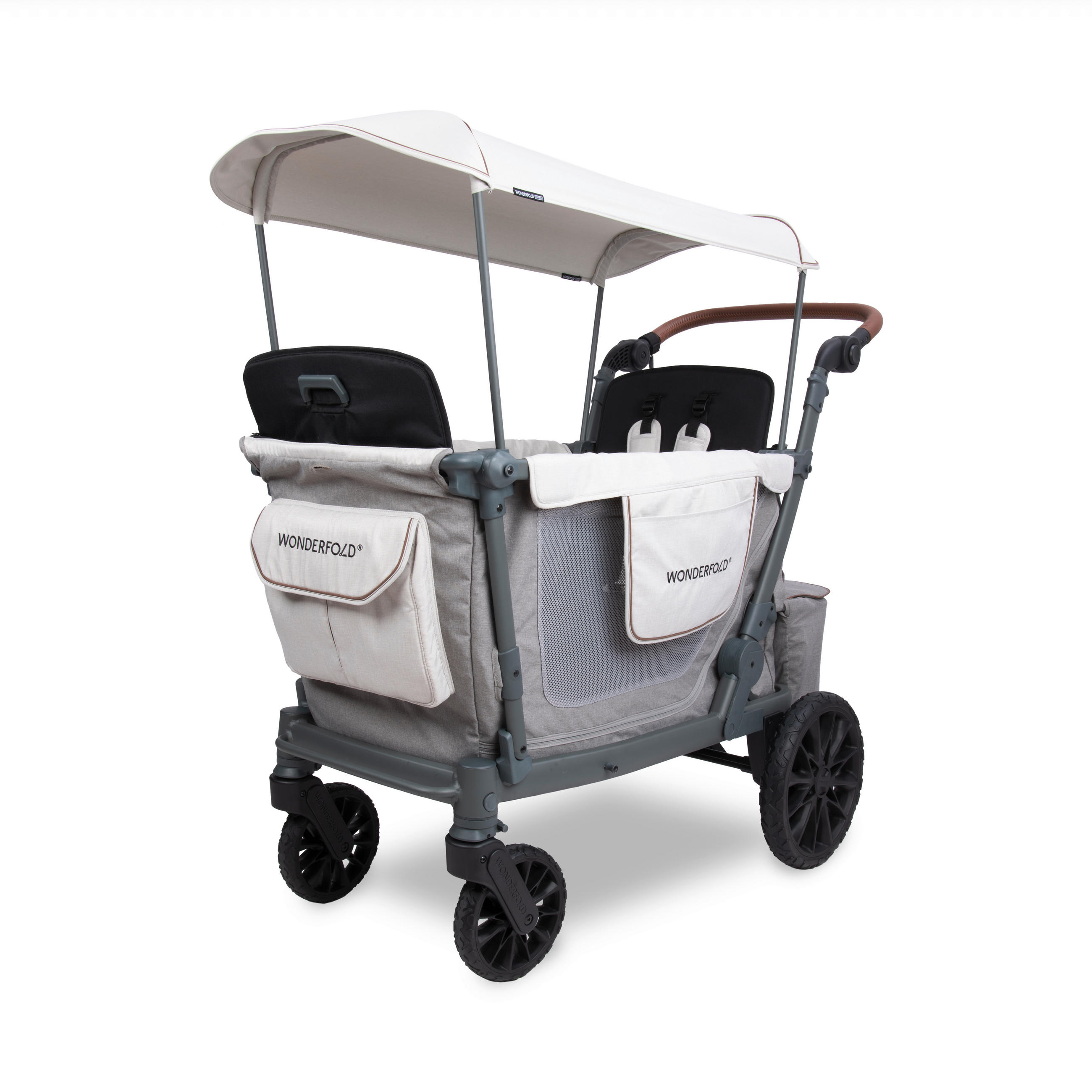 BOLLERWAGEN L2 Series 2 Seater Wagon Grau 135/67/120 cm  - Grau, Basics, Metall (135/67/120cm) - WONDERFOLD