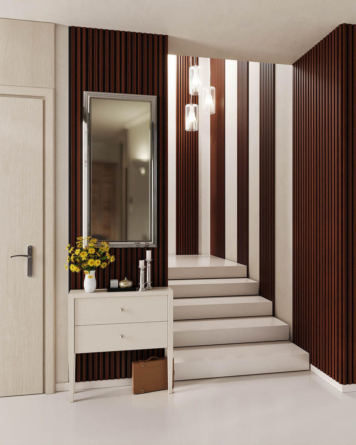 AKUSTIČNI MDF PANEL    30/260 cm       rjava  - rjava, Basics, leseni material (30/260cm)