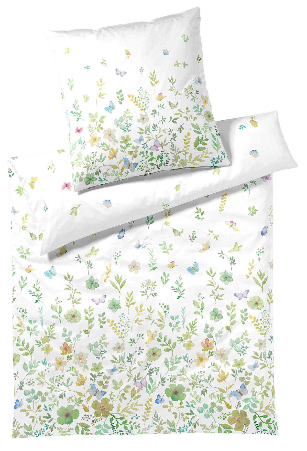 POSTELJNINA SPRING FLING 140/200 cm mako saten bela  - bela, Konvencionalno, tekstil (140/200cm) - Elegante