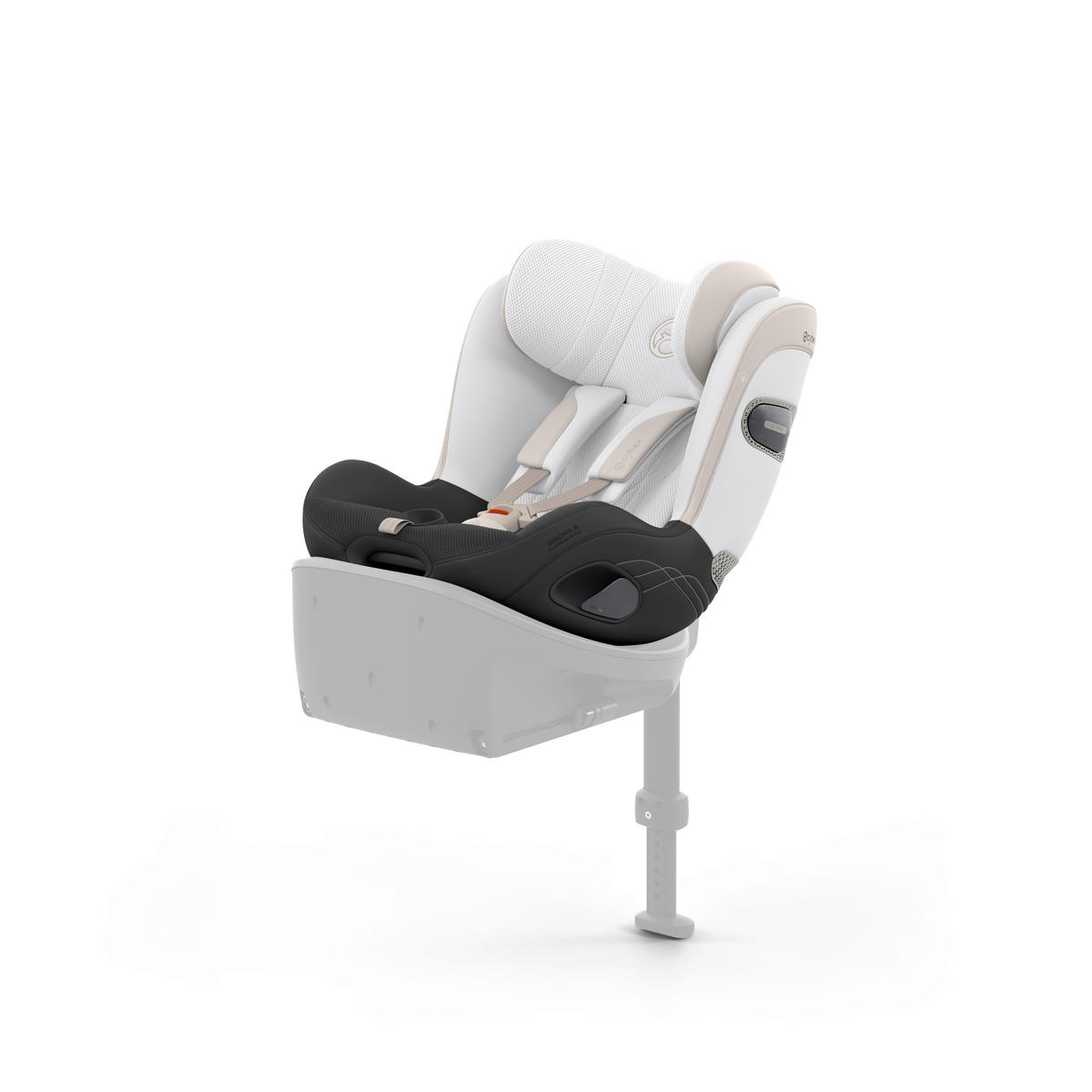 REBOARDER-KINDERSITZ Sirona S Style Off White  - Weiß, Basics, Kunststoff/Textil (53/45,5/49,5cm) - cybex PLATINUM