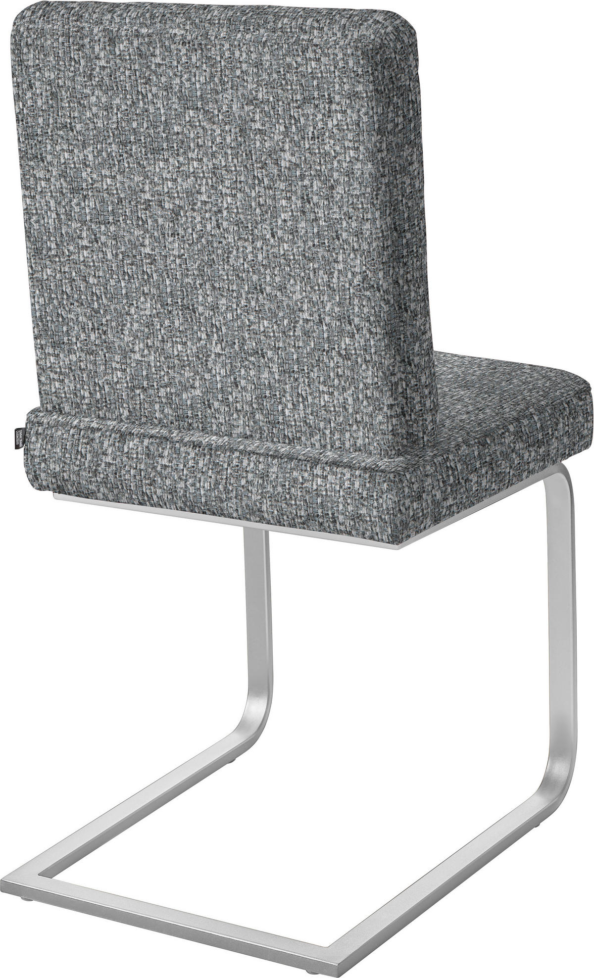 SCHWINGSTUHL  in Stahl Chenille  - Chromfarben/Grau, Design, Textil/Metall (46/92/60cm) - Dieter Knoll