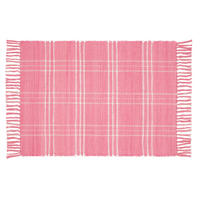 COVOR ȚESUT DE MÂNĂ    - roz aprins, Basics, textil (60/90cm) - Boxxx