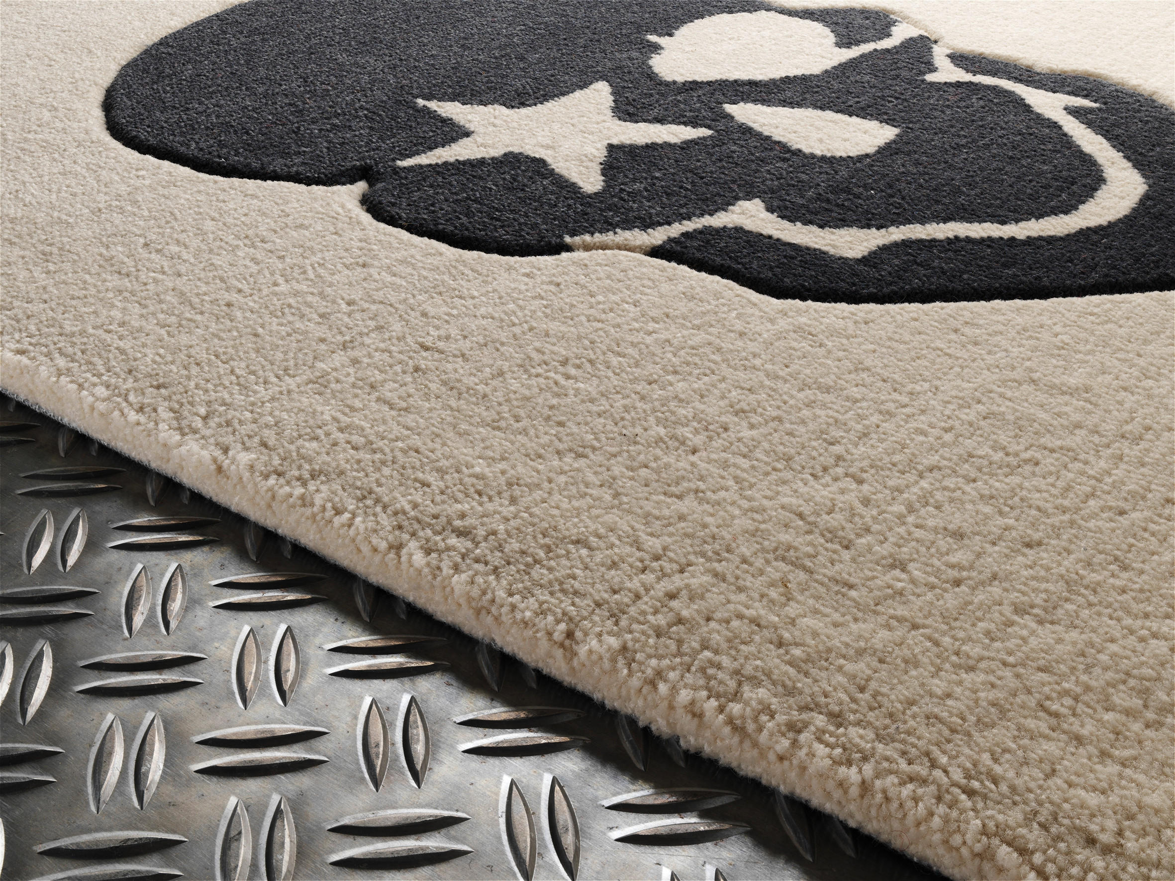 KINDERTEPPICH 130/190 cm Rock Star  - Beige, Trend, Naturmaterialien/Textil (130/190cm)