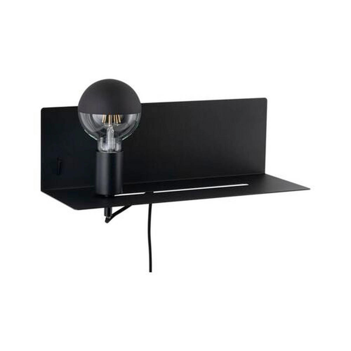 WANDLEUCHTE 40/13 cm   - Schwarz, LIFESTYLE, Metall (40/13cm) - Paulmann