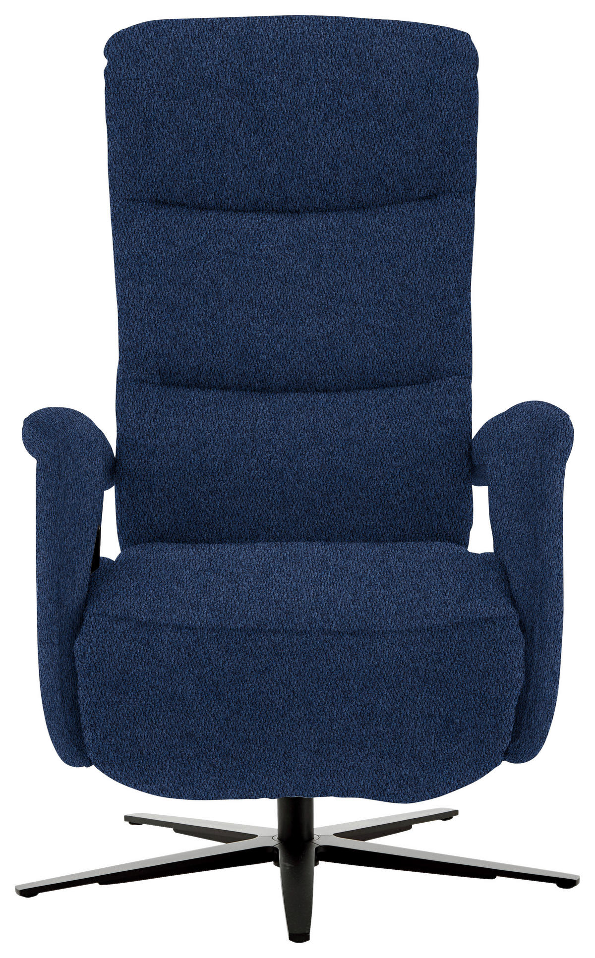 RELAXSESSEL in Textil Blau  - Blau/Schwarz, Design, Textil/Metall (71/112/83-176cm) - Beldomo Style