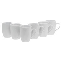 SET KAFFEMUGGAR Square 6 delar  - vit, Basics, keramik (300ml) - Creatable