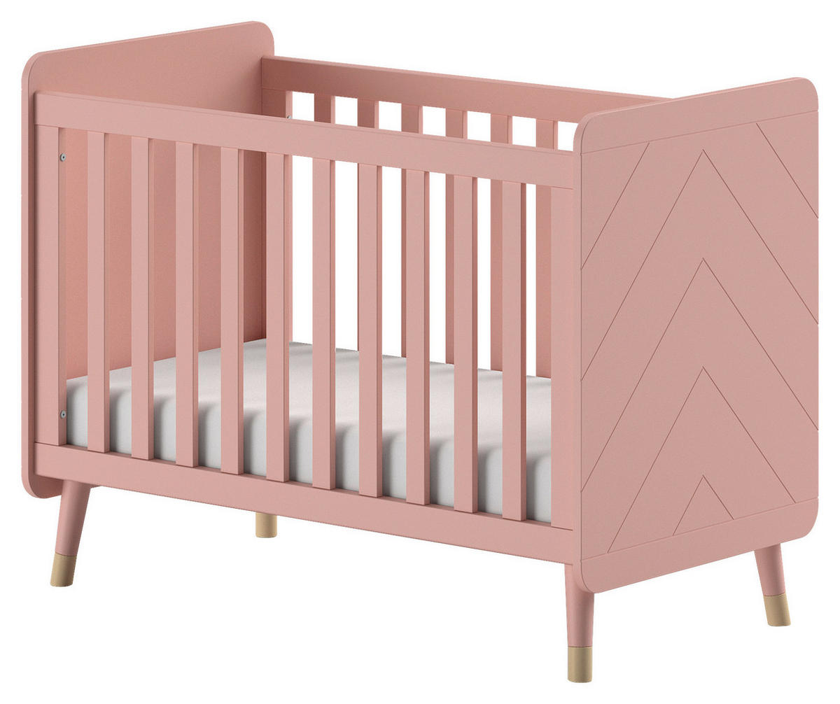 GITTERBETT   60/120 cm  - Rosa, MODERN, Holzwerkstoff (60/120cm) - MID.YOU