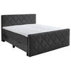BOXSPRINGBETT 180/200 cm  in Schwarz  - Schwarz, KONVENTIONELL, Kunststoff/Textil (180/200cm) - home24