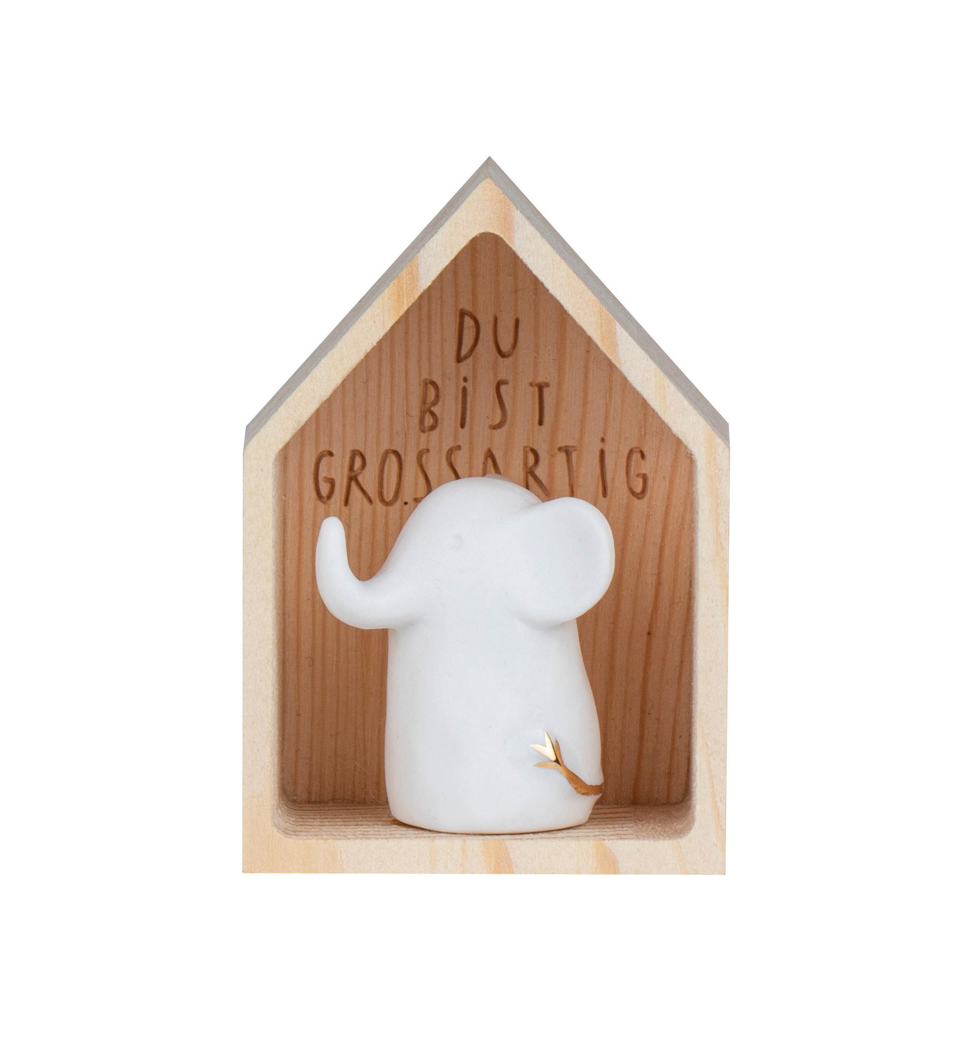 DEKOHAUS - Design, Holz/Keramik (4,5/3/6,5cm) - Räder