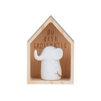 DEKOHAUS - Design, Holz/Keramik (4,5/3/6,5cm) - Räder