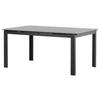 GARTENTISCH Metall Grau, Schwarz rechteckig  - Schwarz/Grau, KONVENTIONELL, Metall (160/100/75cm) - Gardenson