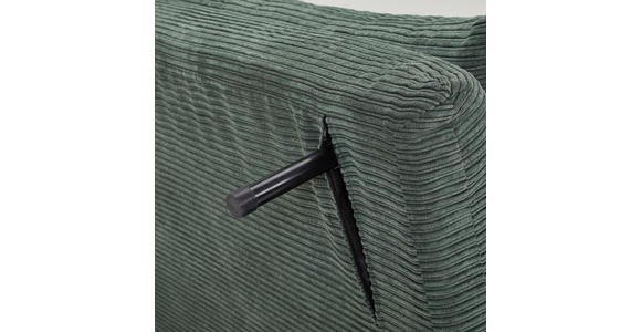 SCHLAFSOFA Cord Grün - Eichefarben/Grün, Design, Holz/Textil (105/80/90cm) - Carryhome
