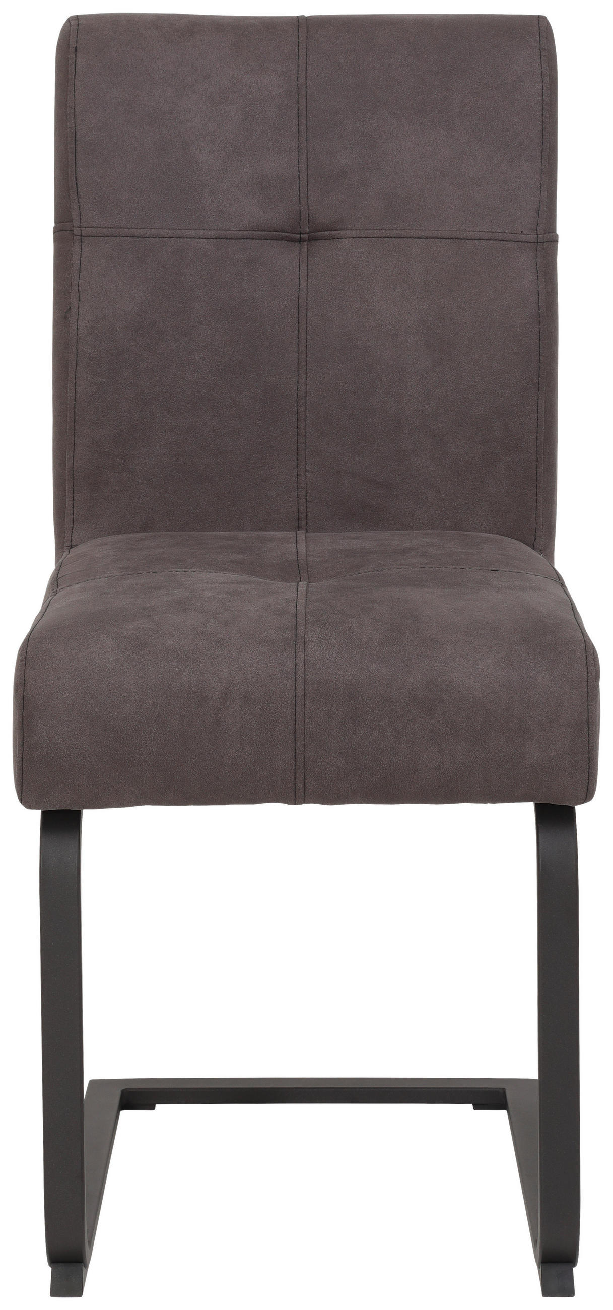 SCHWINGSTUHL  in Mikrofaser  - Dunkelgrau/Anthrazit, Trend, Textil/Metall (43/91/65cm) - Carryhome