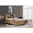 BOXBETT 160/200 cm  in Cognac  - Cognac/Schwarz, Design, Holz/Holzwerkstoff (160/200cm) - Xora