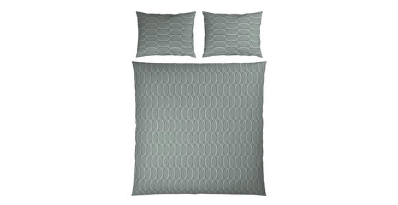 WENDEBETTWÄSCHE Mavie Satin 200/200 cm  - Grün, KONVENTIONELL, Textil (200/200cm) - Novel