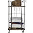 REGAL in 47,5/88,5/37,5 cm Braun, Silberfarben - Silberfarben/Braun, Trend, Holz/Metall (47,5/88,5/37,5cm) - Carryhome REGAL in 47,5/88,5/37,5 cm Braun, Silberfarben - Silberfarben/Braun, Trend, Holz/Metall (47,5/88,5/37,5cm) - Carryhome