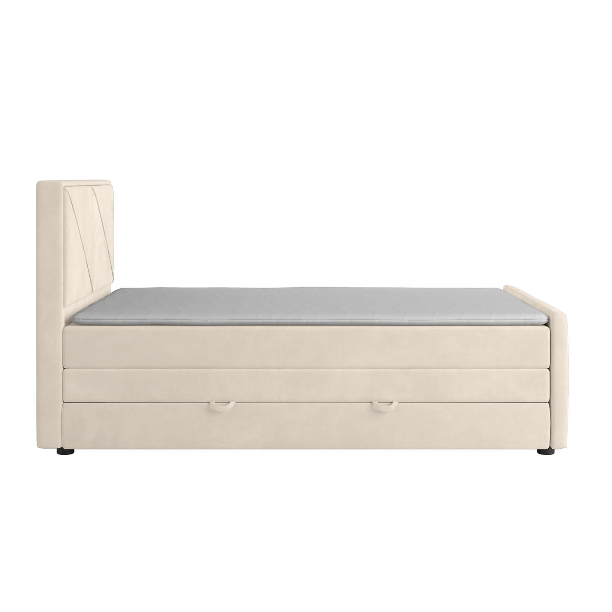 BOXSPRINGBETT 140/200 cm  in Weiss  - Weiss, Modern, Holz/Kunststoff (140/200cm) - MID.YOU