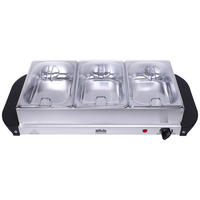CHAFING-DISH  - Edelstahlfarben/Schwarz, Trend, Kunststoff/Metall (54,7/14/26,3cm) - Silva Schneider