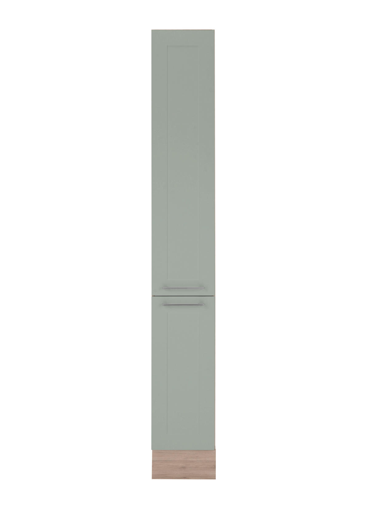APOTHEKERSCHRANK 30/211/57 cm  in Eiche San Remo, Grün  - Chromfarben/Eiche San Remo, Design, Holzwerkstoff/Metall (30/211/57cm) - MID.YOU