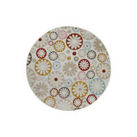 OUTDOORTEPPICH  für Terrasse und Balkon 120 cm Flowerdrops Multicolor  - Multicolor, Design, Textil (120cm) - WECON HOME