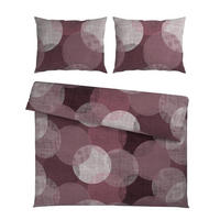 POSTEĽNÁ BIELIZEŇ, flanel, hnedofialová, 200/200 cm - hnedofialová, textil (200/200cm) - Esposa