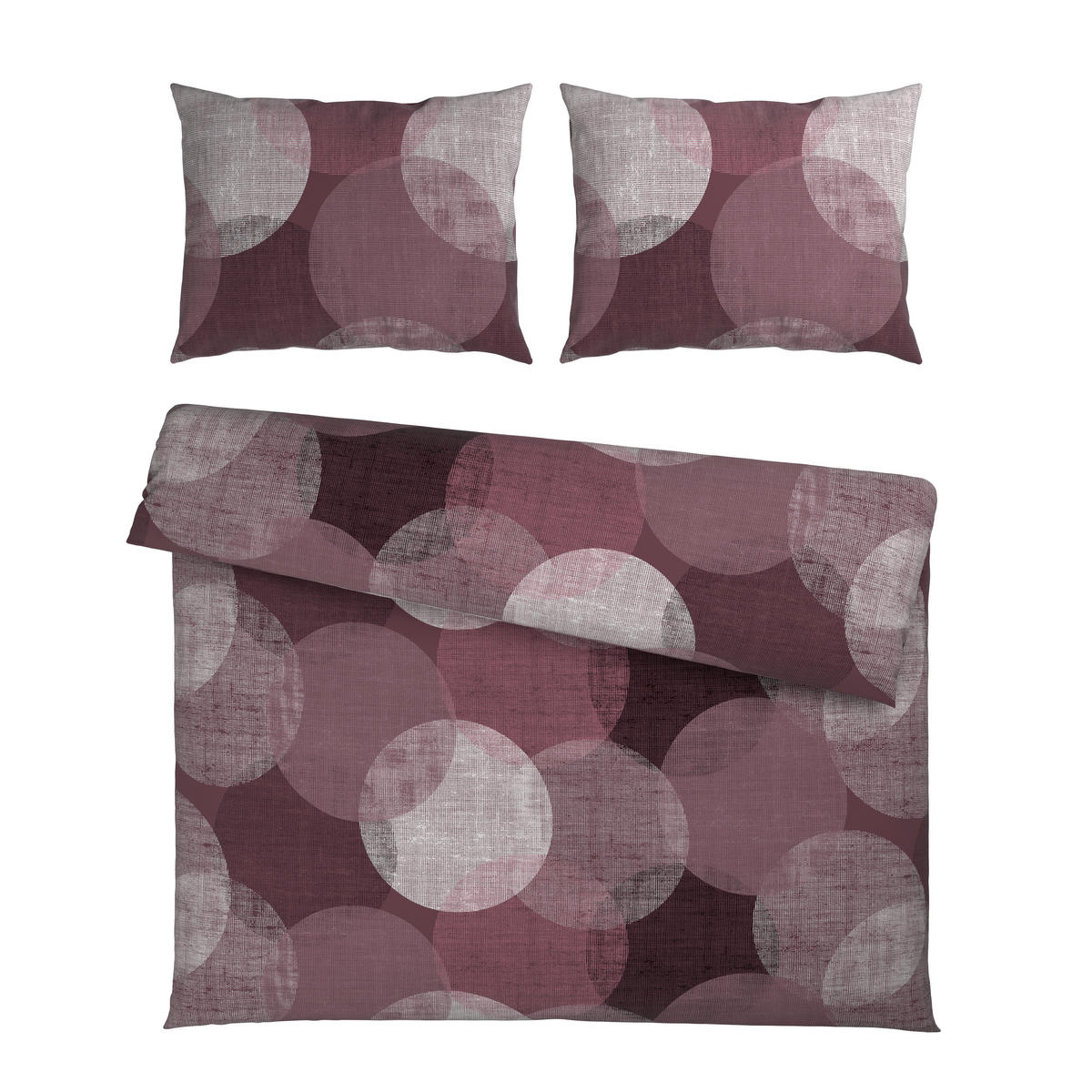 POSTEĽNÁ BIELIZEŇ, flanel, hnedofialová, 200/200 cm - hnedofialová, textil (200/200cm) - Esposa