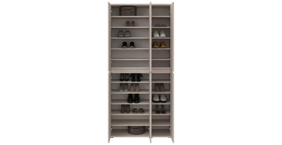 SCHUHSCHRANK 100/210/34 cm - Kaschmir, KONVENTIONELL, Holzwerkstoff/Kunststoff (100/210/34cm) - Xora