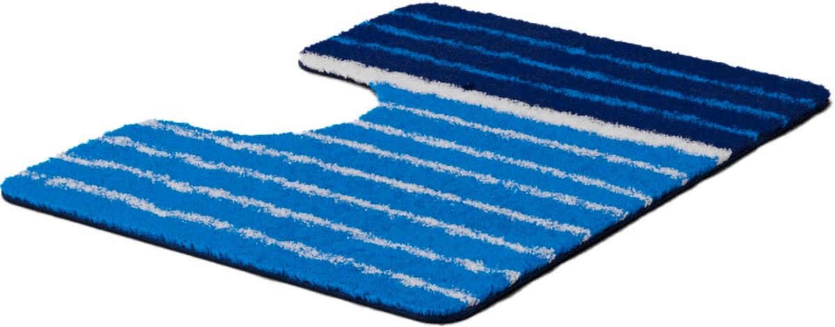 WC-VORLEGER Blau 50/60 cm  - Blau, Basics, Kunststoff/Textil (50/60cm) - Grund