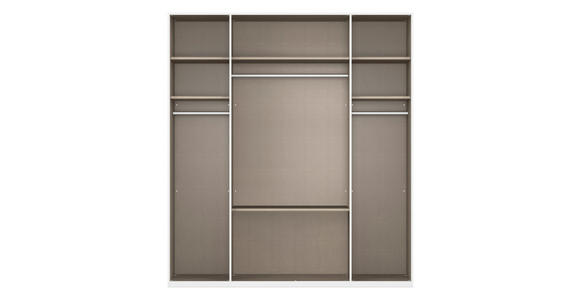 DREHTÜRENSCHRANK 201/223/61 cm,  in Champagner, 4-türig  - Edelstahlfarben/Champagner, Basics, Holzwerkstoff/Metall (201/223/61cm) - Novel