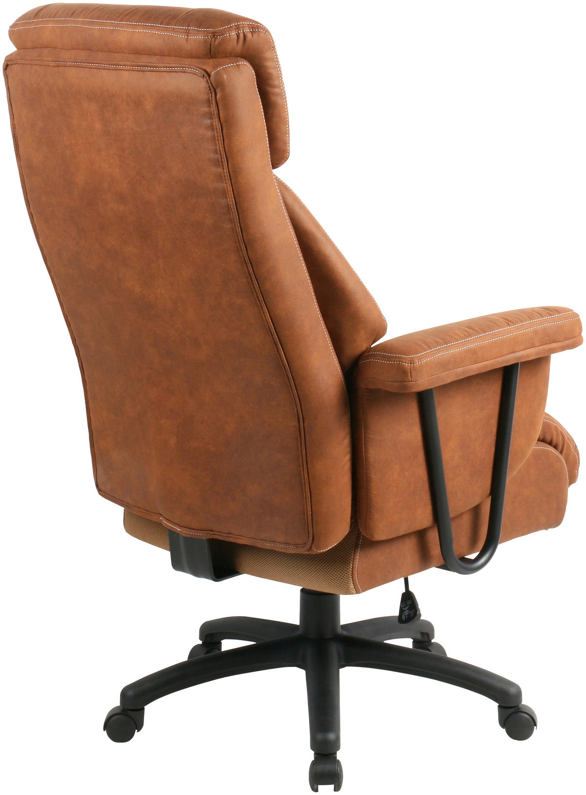 CHEFSESSEL Velours Braun, Schwarz  - Schwarz/Braun, MODERN, Kunststoff/Textil (84/120-128/85cm) - MID.YOU