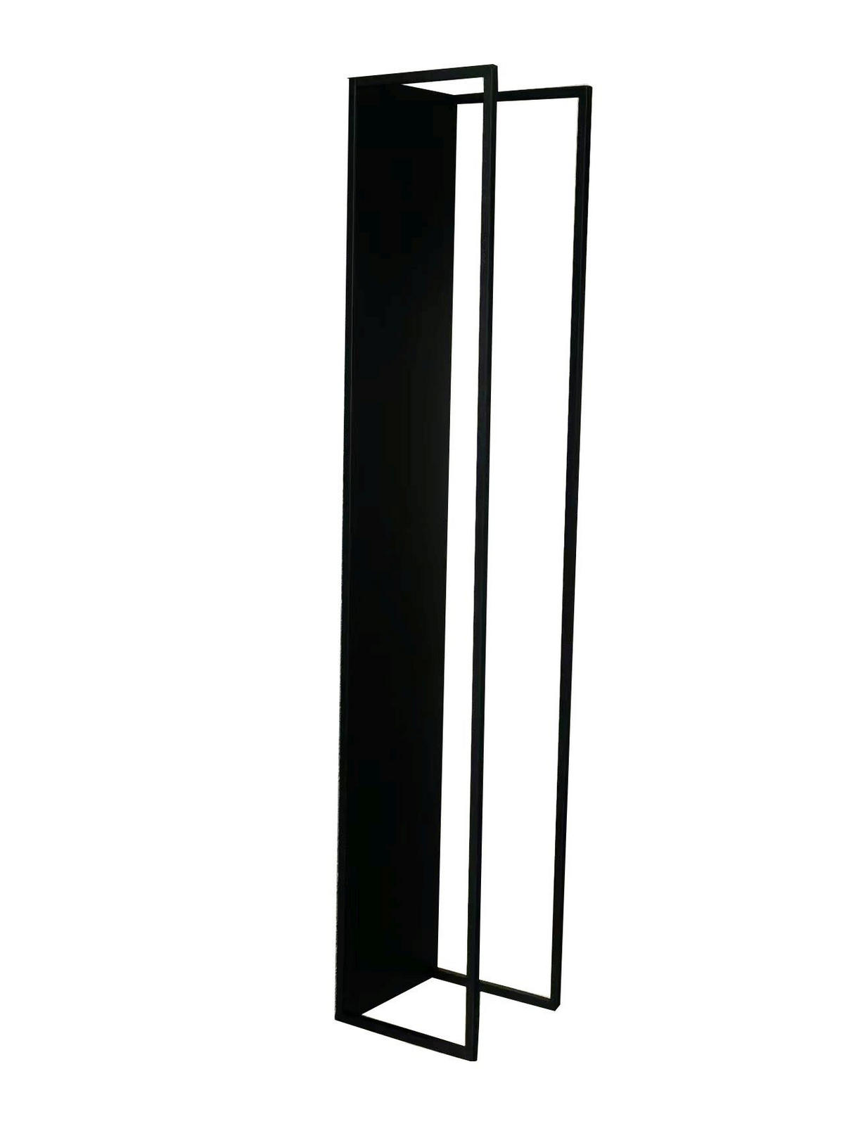 KAMINHOLZREGAL 25/140/25 cm  Metall  - Schwarz, Basics, Metall (25/140/25cm) - Landscape