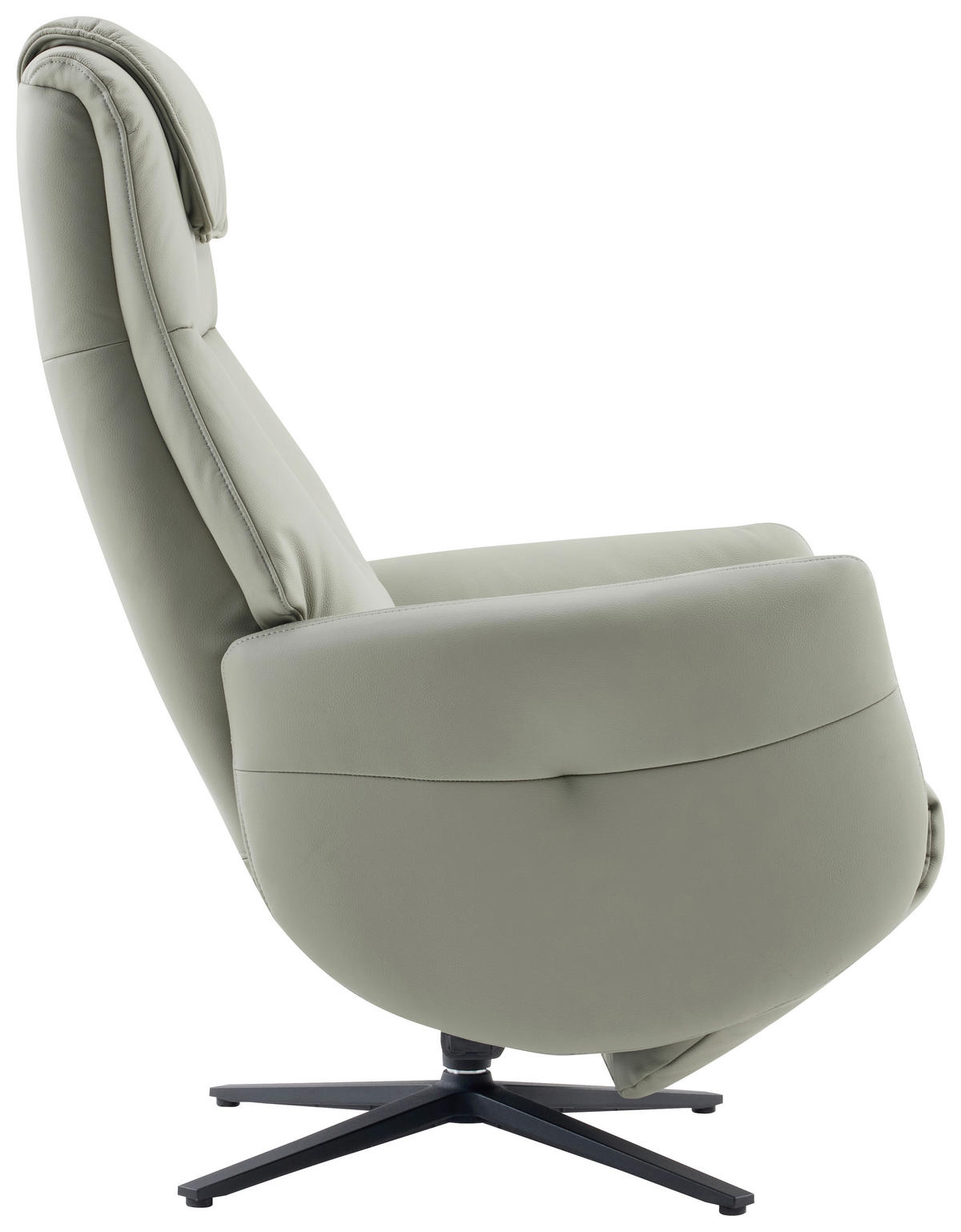 MASSAGESESSEL Echtleder Lederlook Grau    - Grau, Design, Leder/Textil (77/113/90cm) - Xora