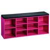 SCHUHREGAL 103,5/48/29,5 cm  - Pink/Schwarz, Basics, Holzwerkstoff/Textil (103,5/48/29,5cm) - Kesper