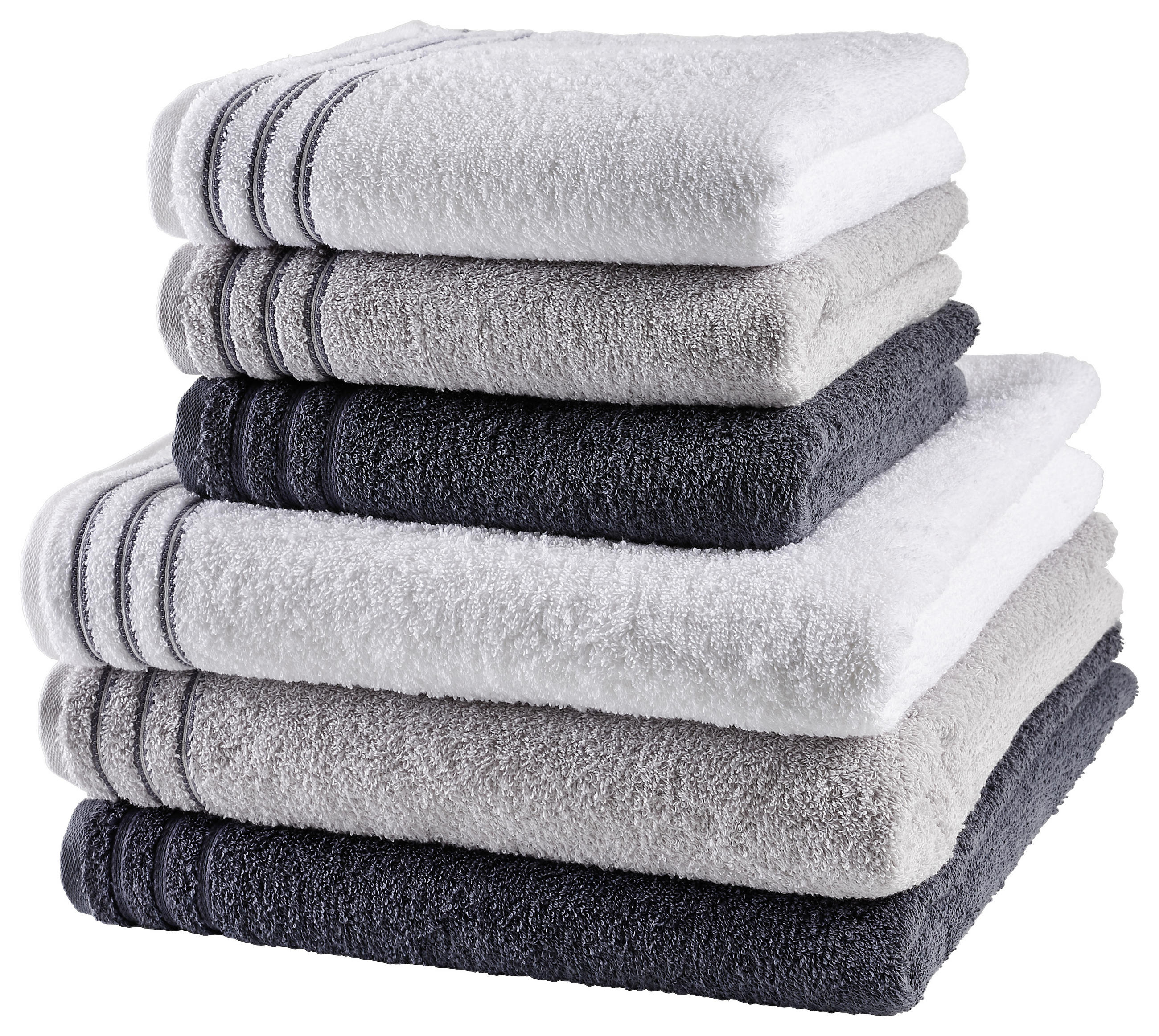 DUSCHTUCH Grossetto 67/140 cm  - Weiss, Basics, Textil (67/140cm) - Vossen
