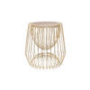 BEISTELLTISCH in Stein, Metall 50/50/51 cm  - Messingfarben/Braun, Basics, Stein/Metall (50/50/51cm) - Kayoom